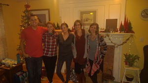 The Fralick kids in age order (youngest to oldest left to right): Luke, Joelle, Rachel, Hannah, Bethany